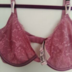 NEW Victoria's Secret Dusty Rose lace bra